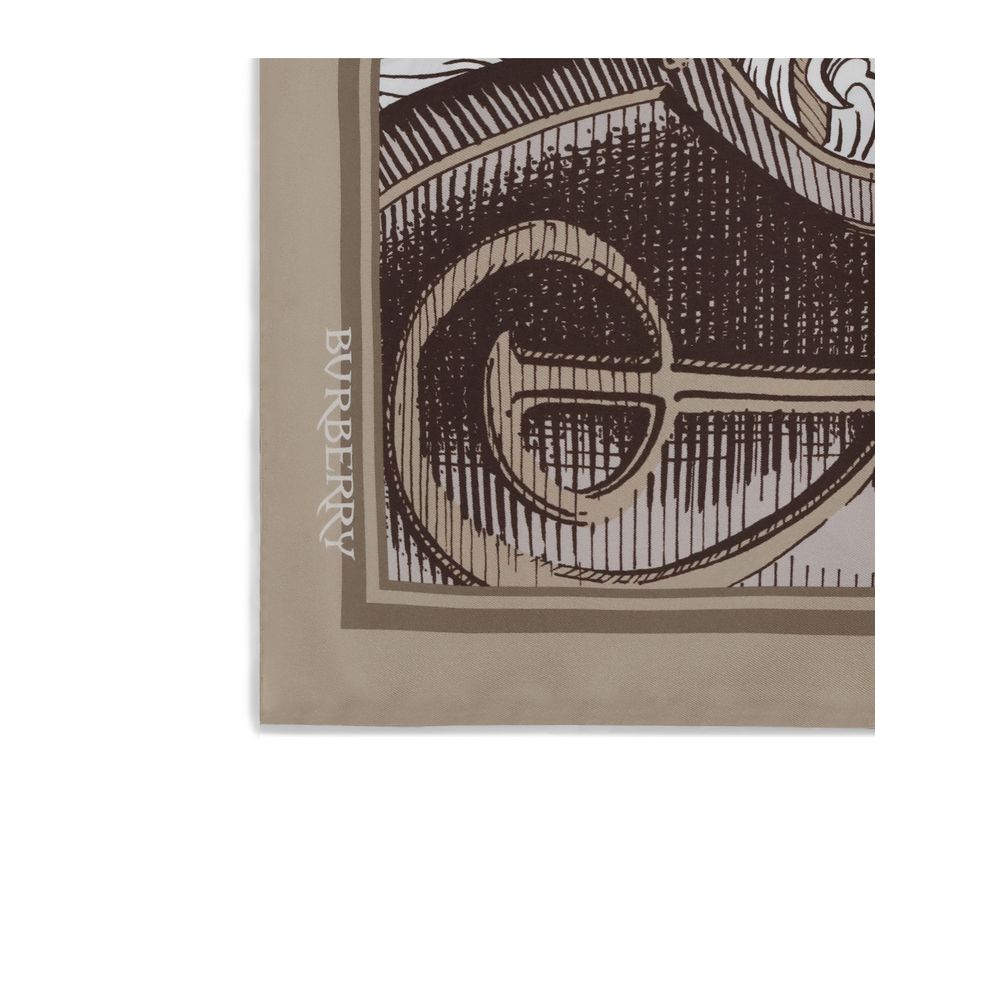 Scarf by Burberry for men in silk twill beige & print showcases a on trend silhouette, artfully capturing the on trend essence of the Silk Twill Scarf design with a sophisticated finish.