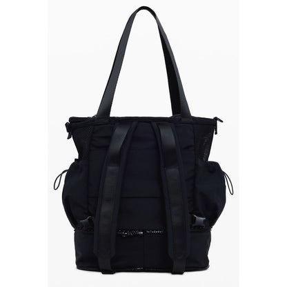 Shoulder Backpack Handbag by Desigual for women in polyester black presents a ornamental silhouette, showcasing a secure , ample , and versatile shoulder-strap, backpack-strap & adjustable-strap for a ornamental finish.