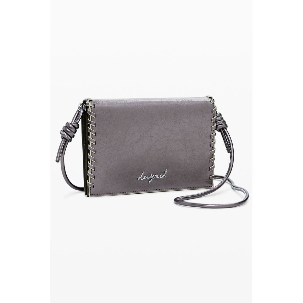 Wallet by Desigual for women in faux leather bronze showcases a discerning silhouette, artfully capturing the essence of Faux Leather Wallet with its functional coin-purse.
