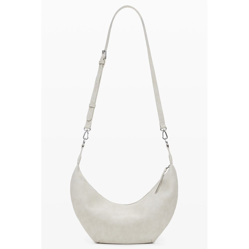 Medium Shoulder Handbag by Desigual for women in faux leather beige features an refined silhouette, showcasing a secure zipper, ample , and versatile shoulder-strap & handle for a sophisticated refined aesthetic.