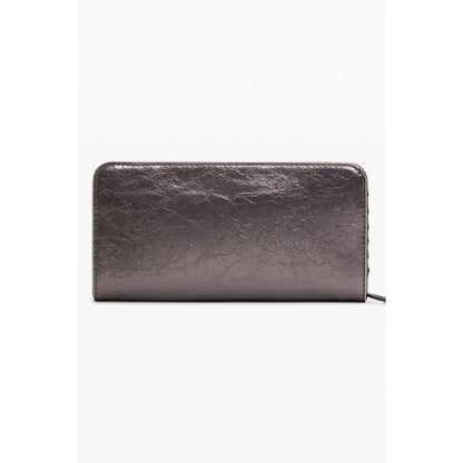 Cardholder Wallet by Desigual for women in faux leather bronze showcases a refined silhouette, artfully detailed with the signature style of the Faux Leather Cardholder Wallet and functional card-organization.