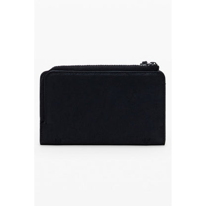 Desigual Faux Leather Cardholder Wallet - Black Patterned