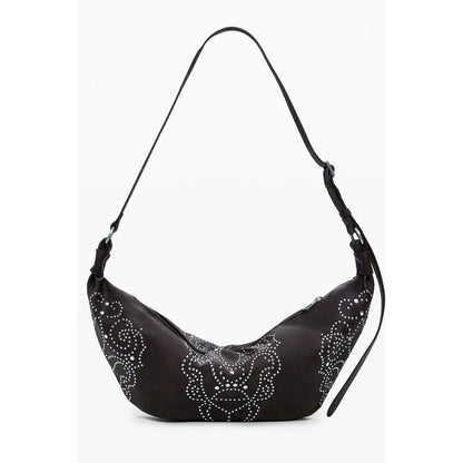 Medium Handbag by Desigual for women in faux leather brown features an refined silhouette, showcasing a secure zipper, ample , and versatile adjustable-strap & handle for a sophisticated refined aesthetic.