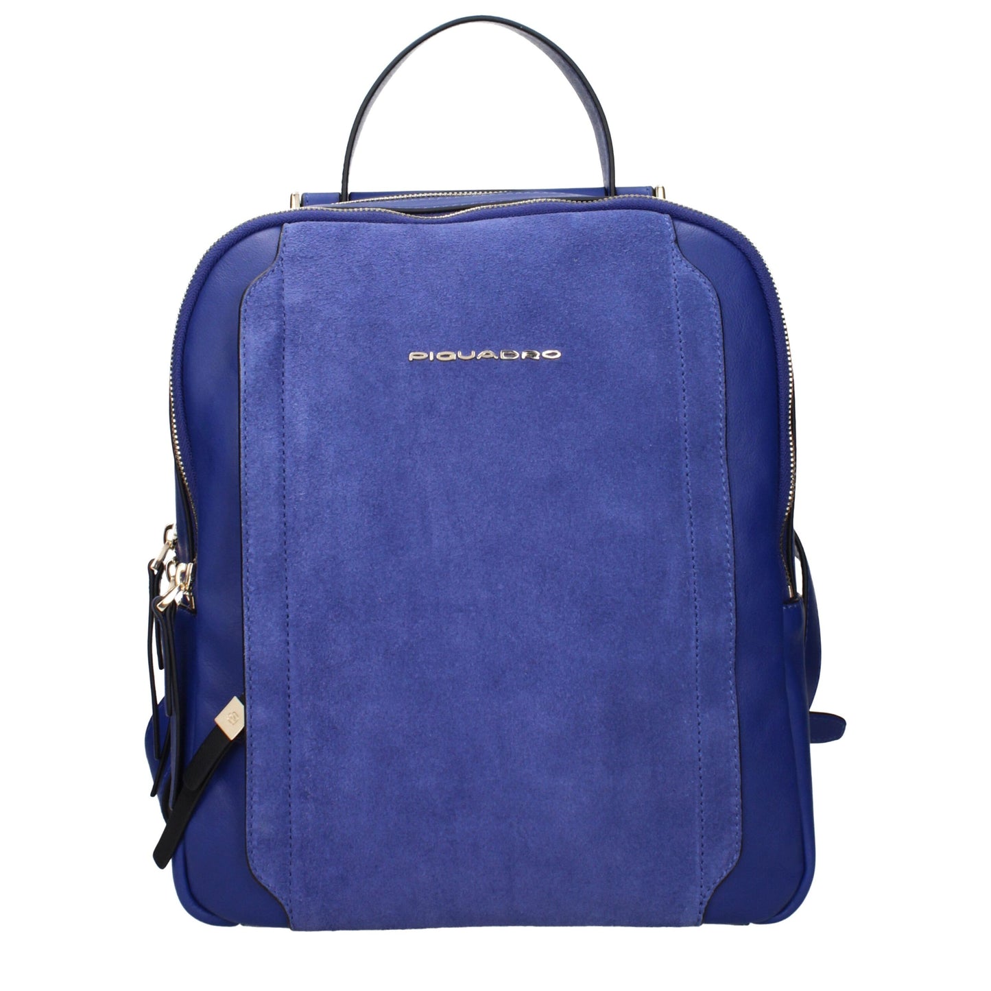 Backpack by Piquadro for women in leather blue presents a stately Leather Backpack design, showcasing a secure with ample and versatile backpack-strap & adjustable-strap for a stately finish.