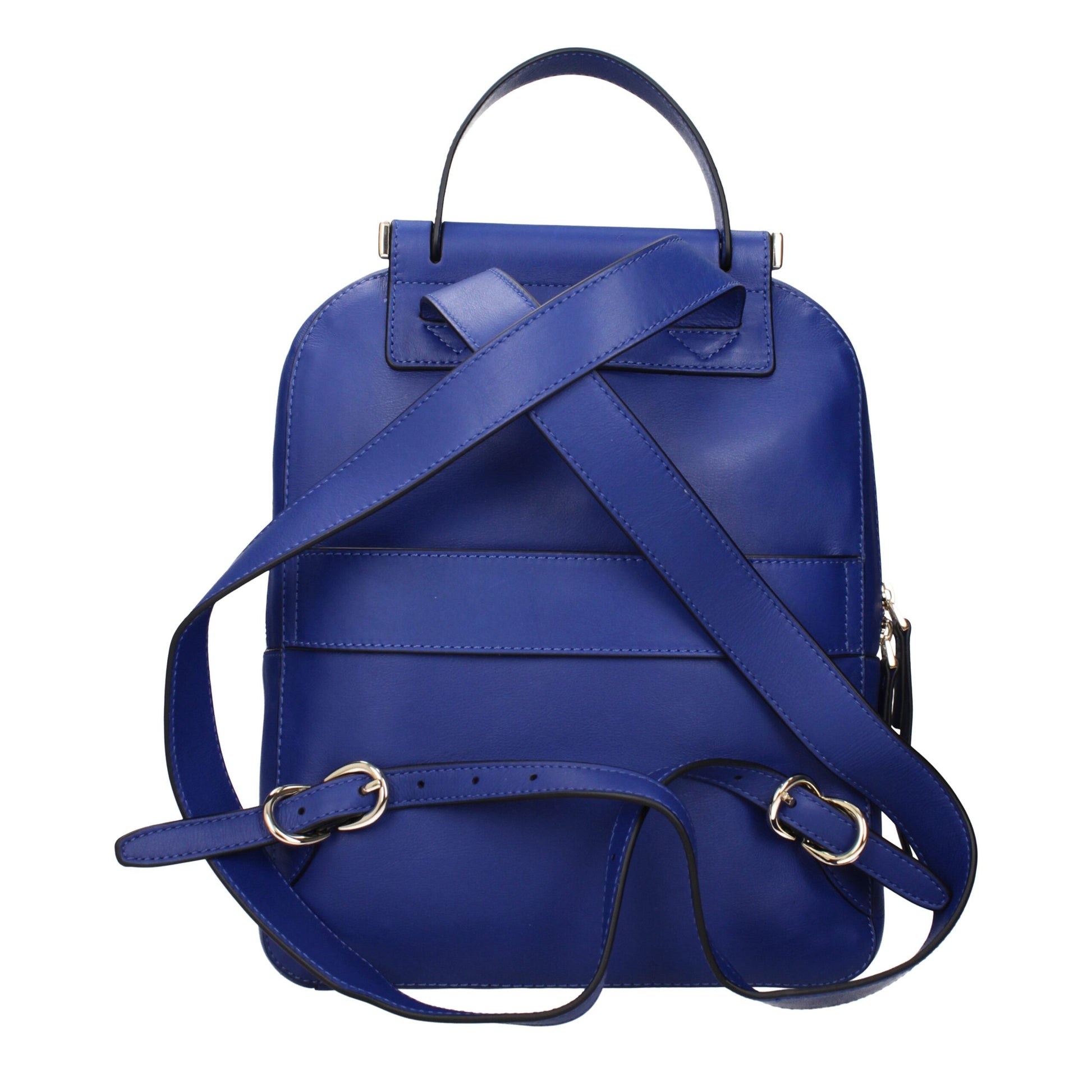 Backpack by Piquadro for women in leather blue showcases a stately Leather Backpack design, featuring a secure with stately and versatile backpack-strap & adjustable-strap.