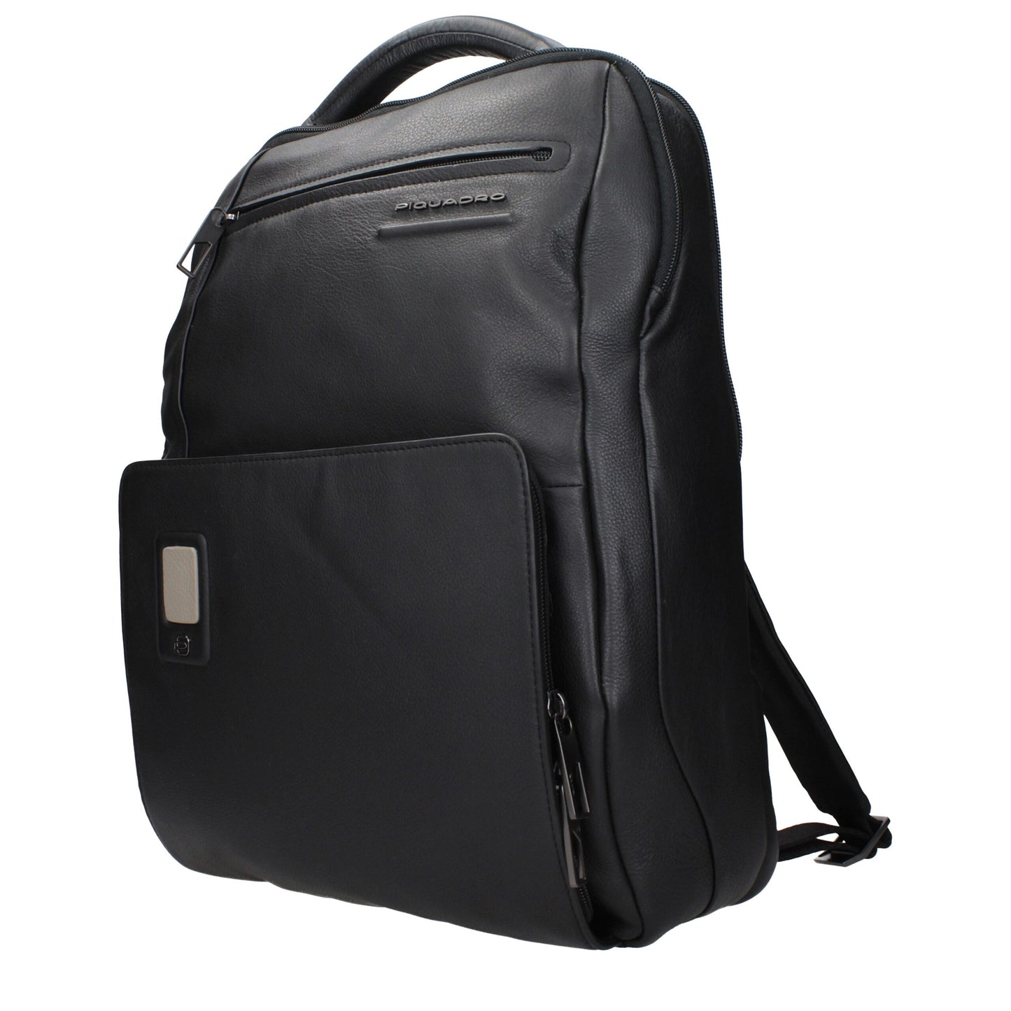 Backpack by Piquadro for men in leather black features a architectural Leather Backpack design with a secure , ample , and versatile backpack-strap & adjustable-strap for a architectural finish.