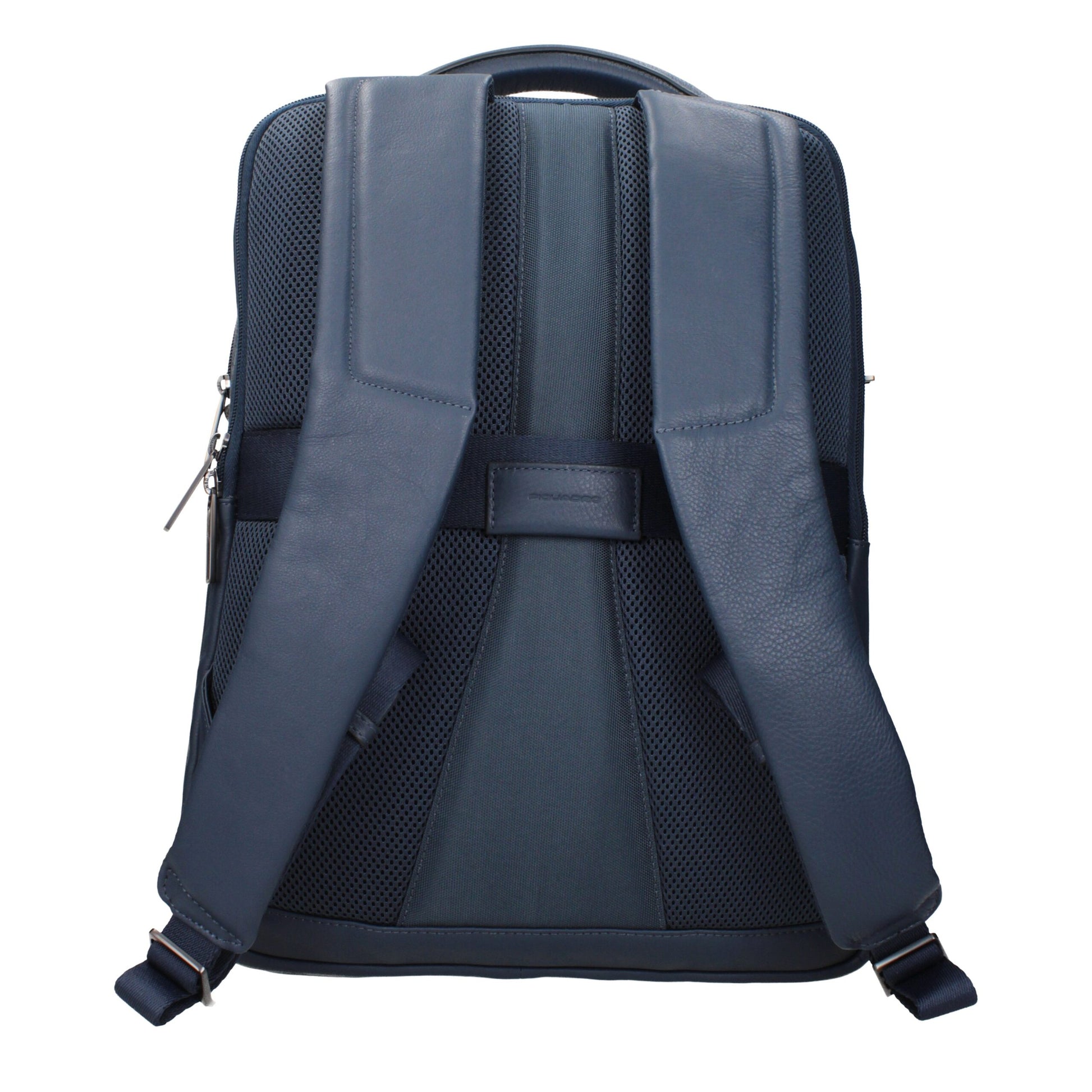 Backpack by Piquadro for men in leather blue showcases an architectural Leather Backpack design, featuring a secure , ample , and architectural backpack-strap & adjustable-strap for a sophisticated look.