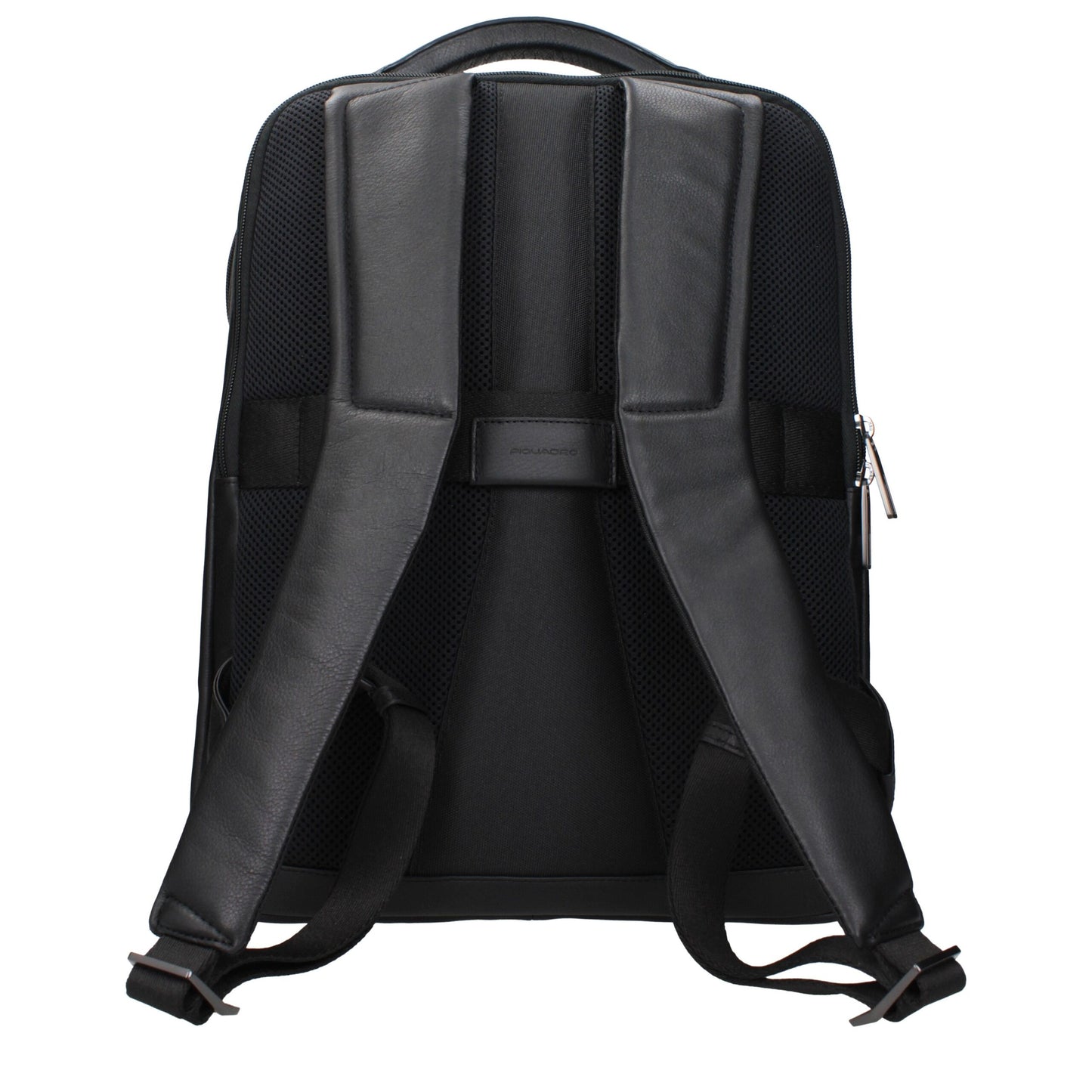 Backpack by Piquadro for men in leather black presents a stately Leather Backpack design, showcasing a secure with ample and versatile backpack-strap & adjustable-strap for a stately finish.