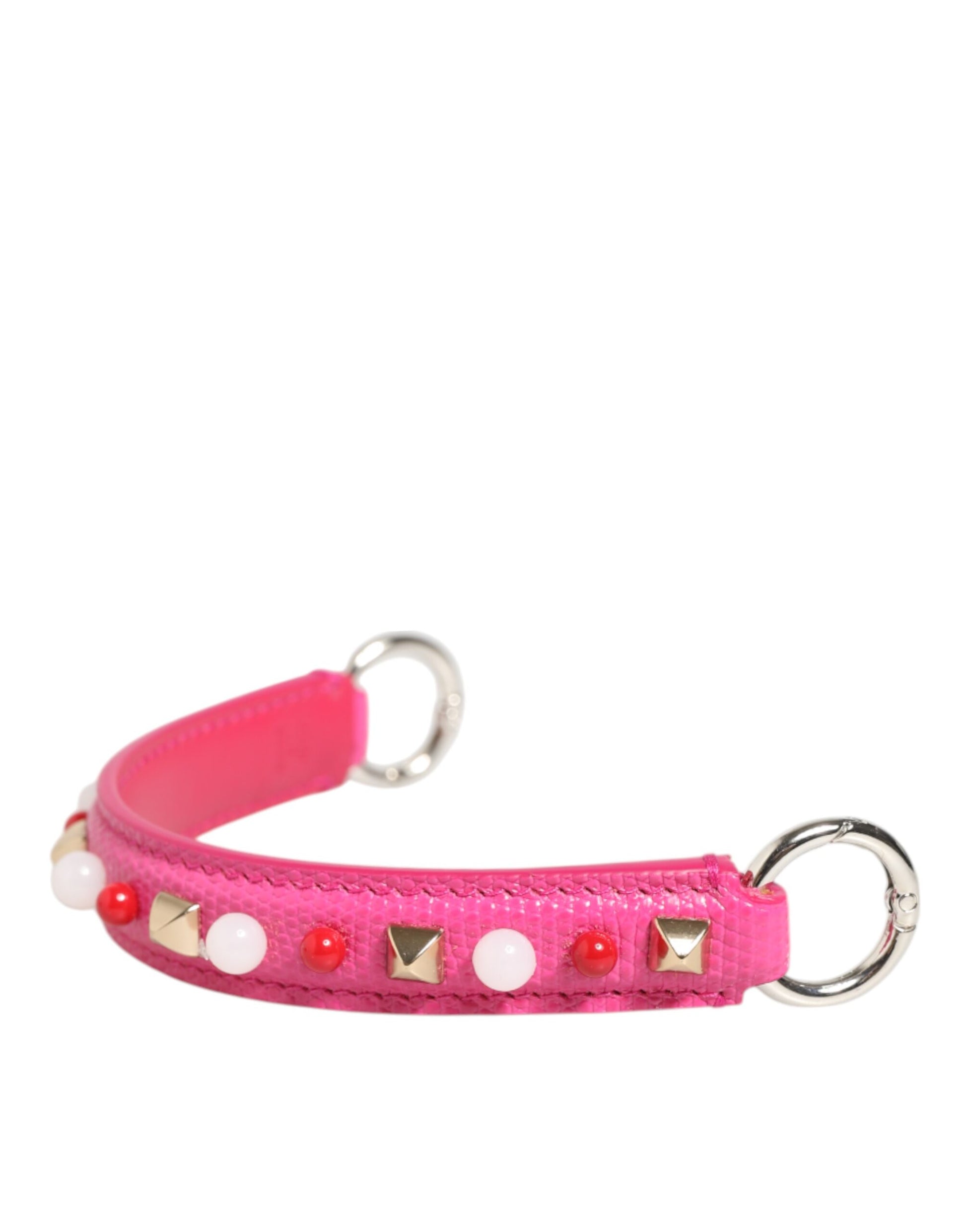Shoulder Strap from Dolce & Gabbana for women in calf leather gold, pink, red, silver & white features an on trend design from the Calf Leather Shoulder Strap collection, highlighting a premium look.