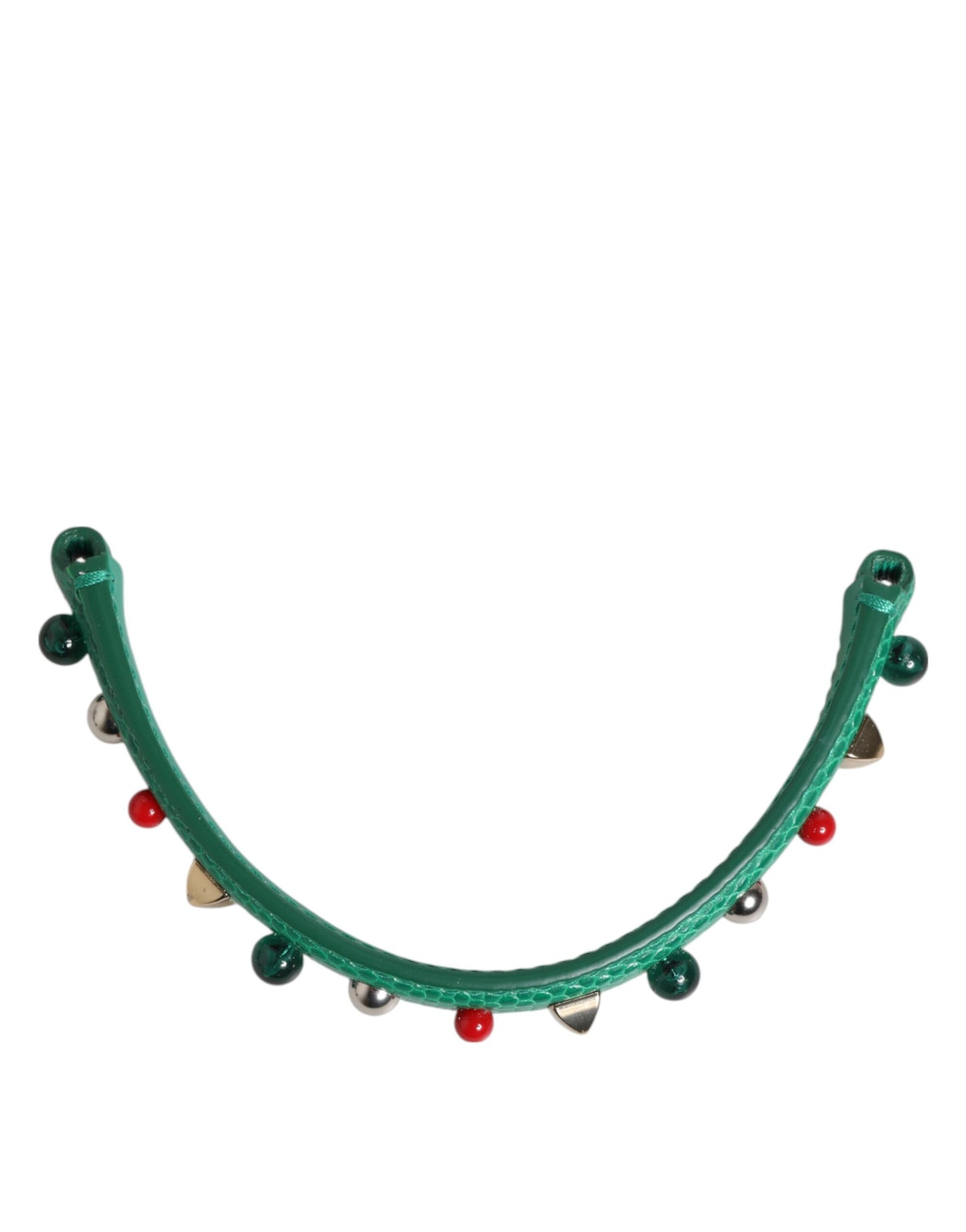 Shoulder Strap by Dolce & Gabbana for women in calf leather green features a chic design, presenting a refined view of the Calf Leather Shoulder Strap with a chic finish.