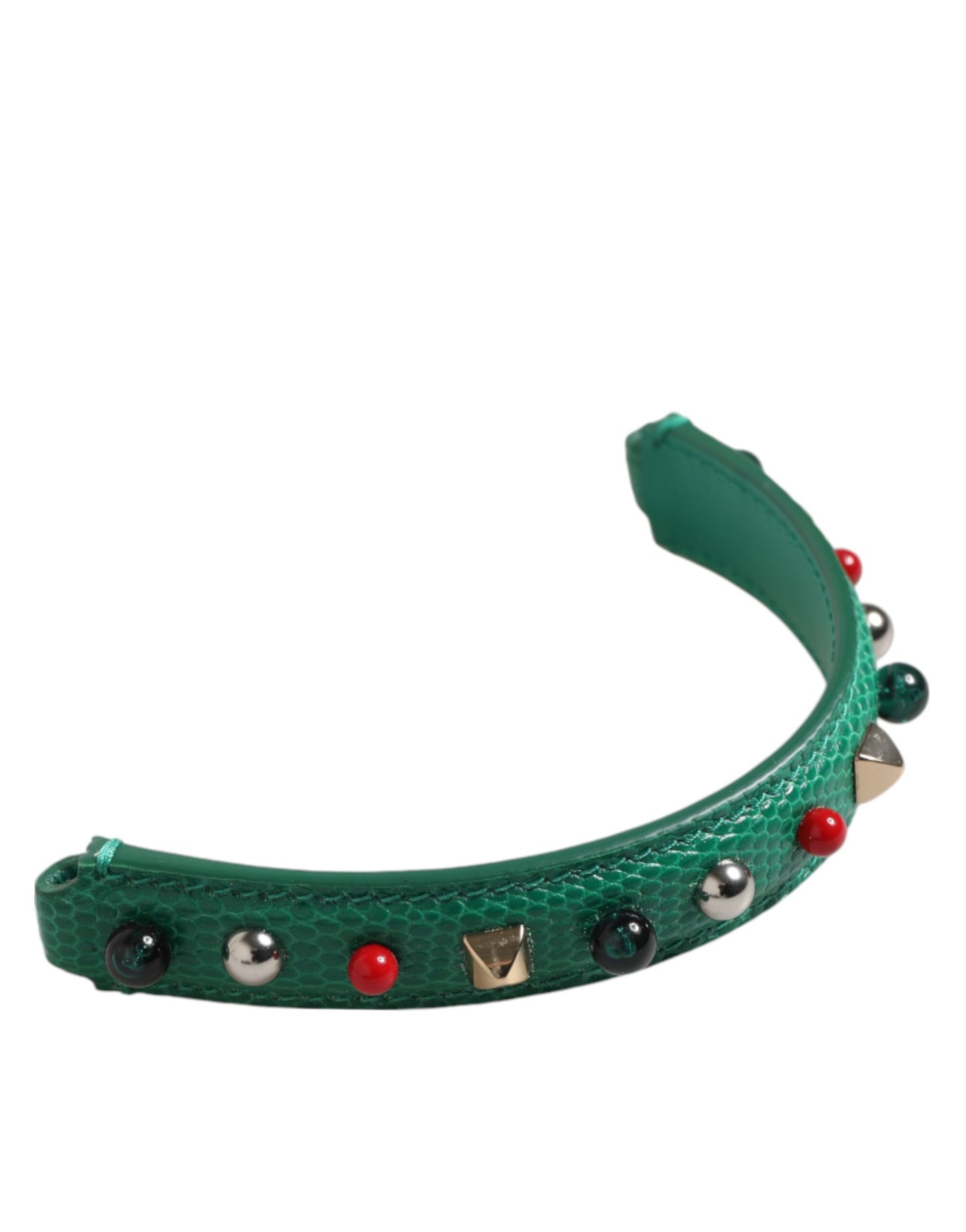 Shoulder Strap by Dolce & Gabbana for women in calf leather green features a dynamic silhouette, artfully enhancing the dynamic design of this Calf Leather Shoulder Strap.