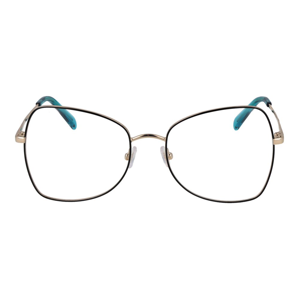 Eyeglasses Frames by Emilio Pucci for women in black features a refined silhouette, showcasing a refined black coloured frame and full-frame frame design for a sophisticated, premium look.