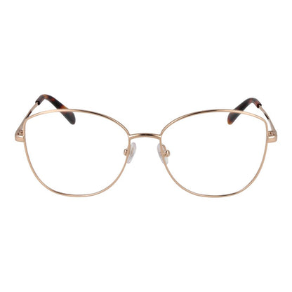 Eyeglasses Frames by Emilio Pucci for women in rose-gold showcases a refined full-frame frame design with a refined rose-gold coloured frame finish for a refined and sophisticated look.