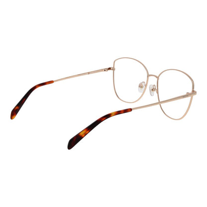 Eyeglasses Frames by Emilio Pucci for women in rose-gold features an refined silhouette, showcasing the refined rose-gold coloured frame and sophisticated full-frame frame design.