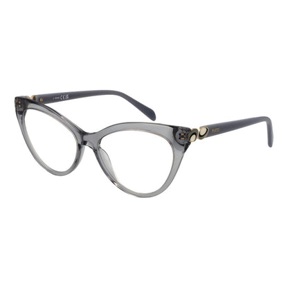 Eyeglasses Frames by Emilio Pucci for women in gray features a refined silhouette, showcasing a refined gray coloured frame and full-frame frame design for a sophisticated, premium look.