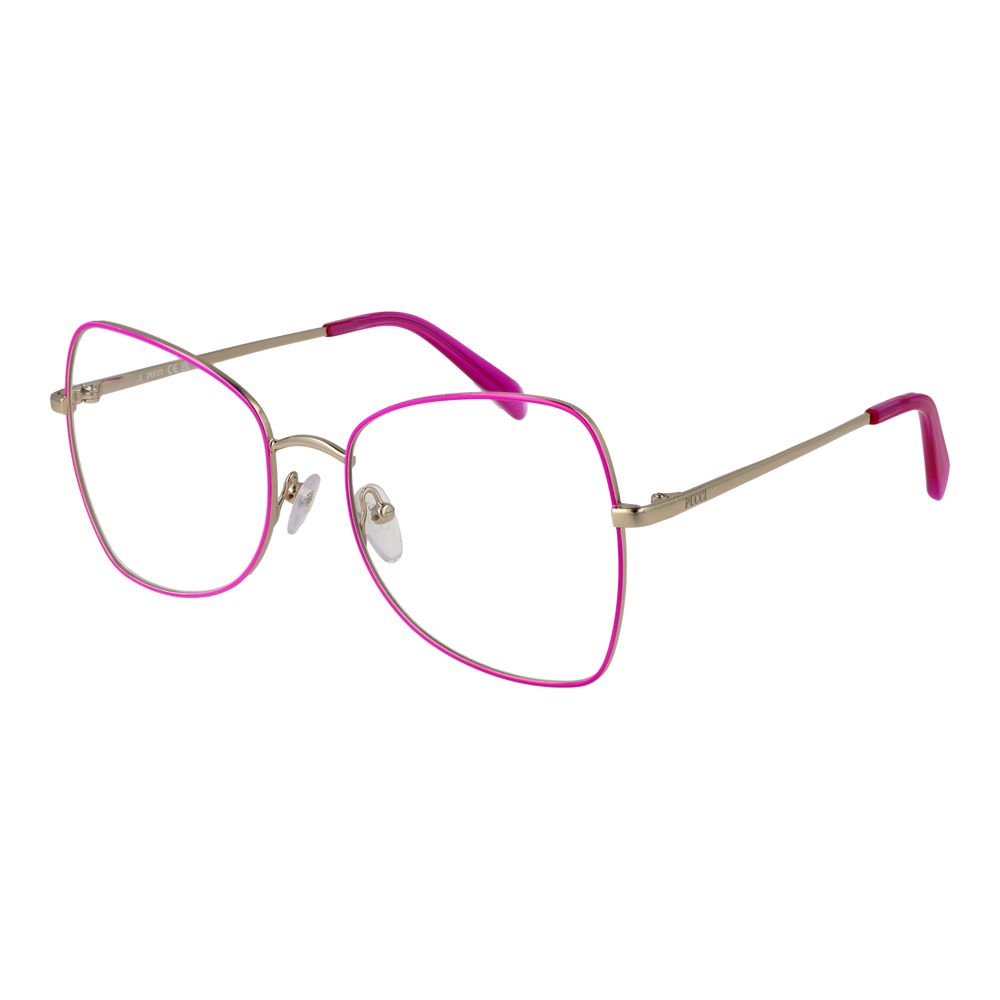 Emilio Pucci Women's Butterfly Full-Rim Metal Eyeglasses Frames - Purple