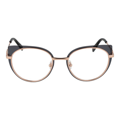 Eyeglasses Frames by Emilio Pucci for women in rose-gold features an refined silhouette, showcasing a sophisticated rose-gold coloured frame and refined full-frame frame design for a refined look.
