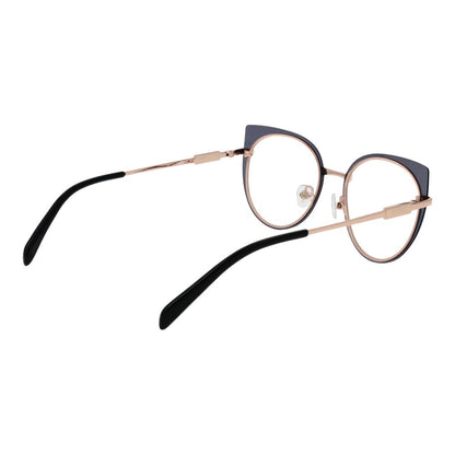 Eyeglasses Frames by Emilio Pucci for women in and rose-gold showcases an refined full-frame frame design featuring a sophisticated rose-gold coloured frame for an refined and refined aesthetic.