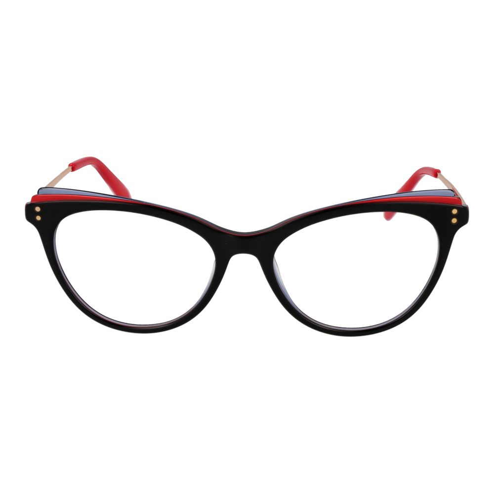 Eyeglasses Frames by Emilio Pucci for women in black features an refined silhouette, showcasing the refined black coloured frame and sophisticated full-frame frame design.