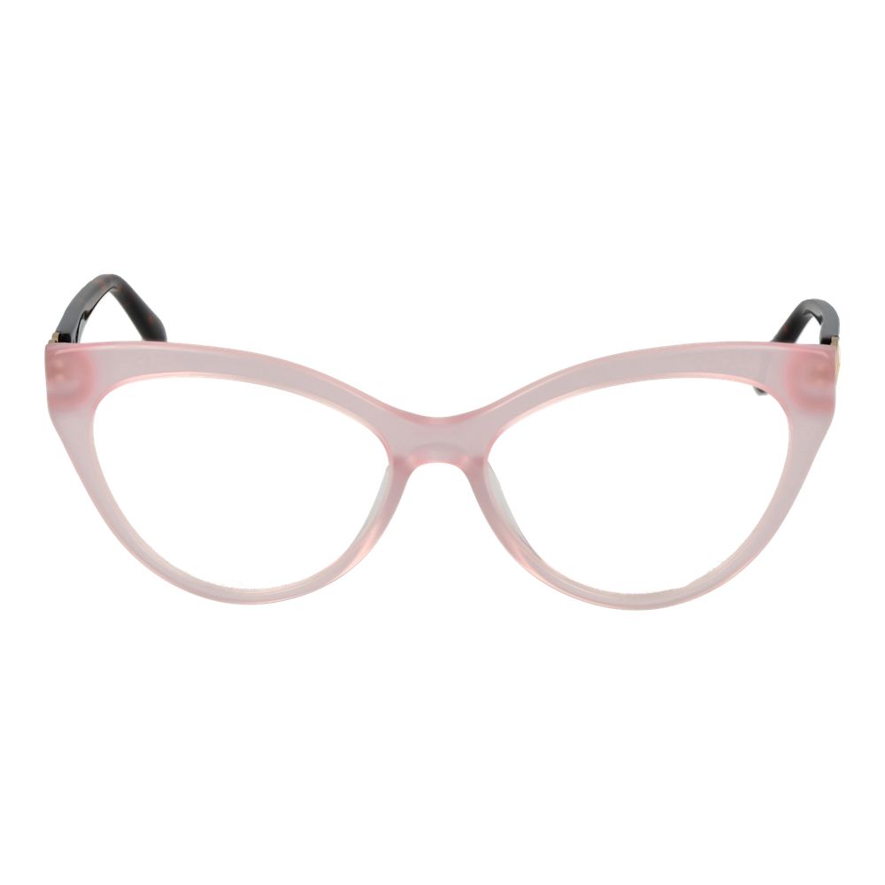 Eyeglasses Frames by Emilio Pucci for women in plastic pink showcases a refined full-frame frame design with a refined rose coloured frame finish for a refined and sophisticated look.