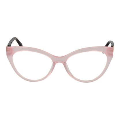 Eyeglasses Frames by Emilio Pucci for women in plastic pink showcases a refined full-frame frame design with a refined rose coloured frame finish for a refined and sophisticated look.