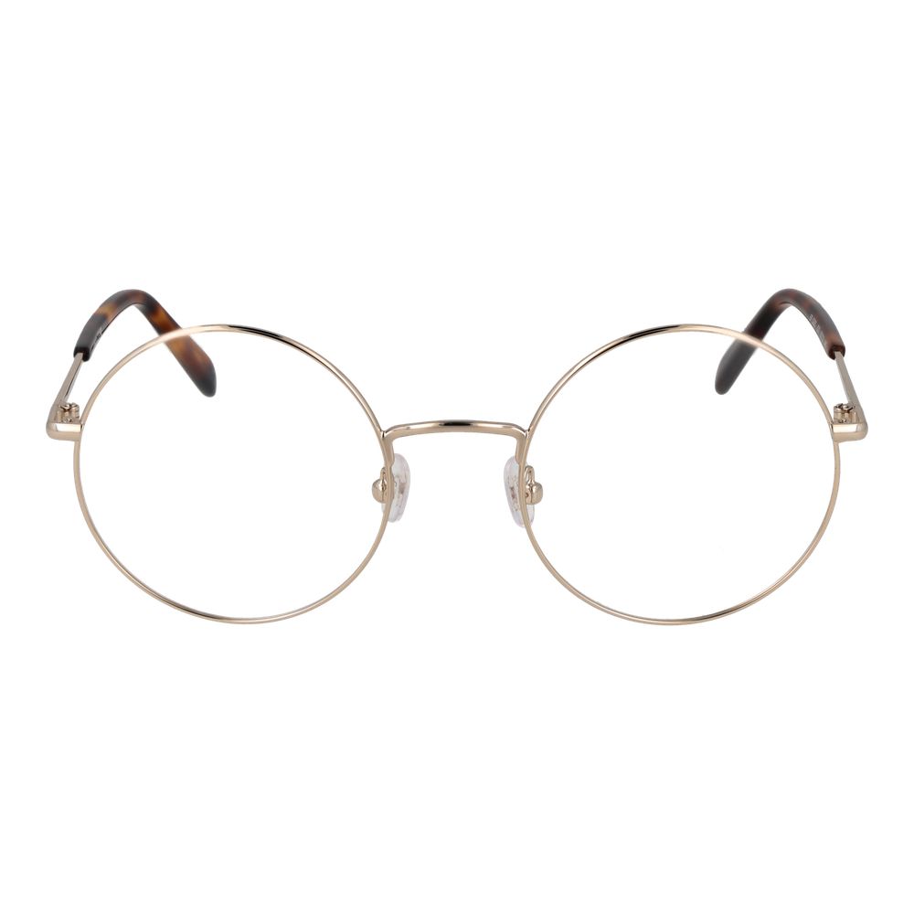 Eyeglasses Frames by Emilio Pucci for women in and gold showcases an refined full-frame frame design featuring a sophisticated gold coloured frame for an refined and refined aesthetic.