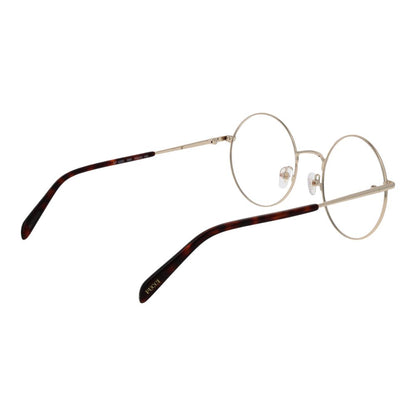 Eyeglasses Frames by Emilio Pucci for women in metal black features an refined silhouette, showcasing a sophisticated black coloured frame and refined full-frame frame design for a refined look.