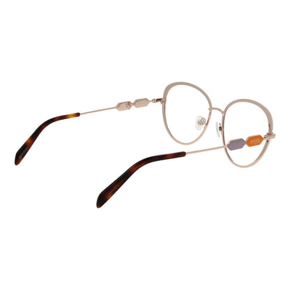 Eyeglasses Frames by Emilio Pucci for women in metal blue features a refined silhouette, showcasing a refined blue coloured frame and full-frame frame design for a sophisticated, premium look.