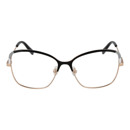 Eyeglasses Frames by Emilio Pucci for women in metal and black showcases an refined full-frame frame design featuring a sophisticated black coloured frame for an refined and refined aesthetic.