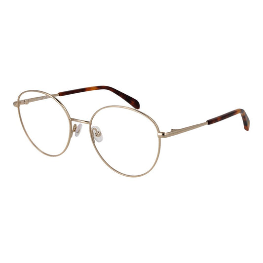 Eyeglasses Frames by Emilio Pucci for women in metal gold features a refined silhouette, showcasing a refined gold coloured frame and full-frame frame design for a sophisticated, premium look.