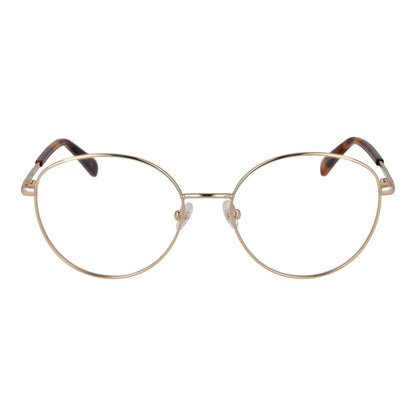 Eyeglasses Frames by Emilio Pucci for women in metal gold showcases a refined full-frame frame design with a refined gold coloured frame finish for a refined and sophisticated look.