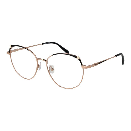 Eyeglasses Frames by Emilio Pucci for women in metal rose-gold features an refined silhouette, showcasing a sophisticated rose-gold coloured frame and refined full-frame frame design for a refined look.