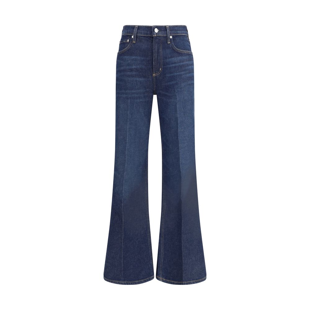 Jeans by Citizens of Humanity for women in stretch denim cotton blue presents a refined pantology silhouette, artfully defined by a refined pantology flared & regular-fit, long, and a sophisticated .
