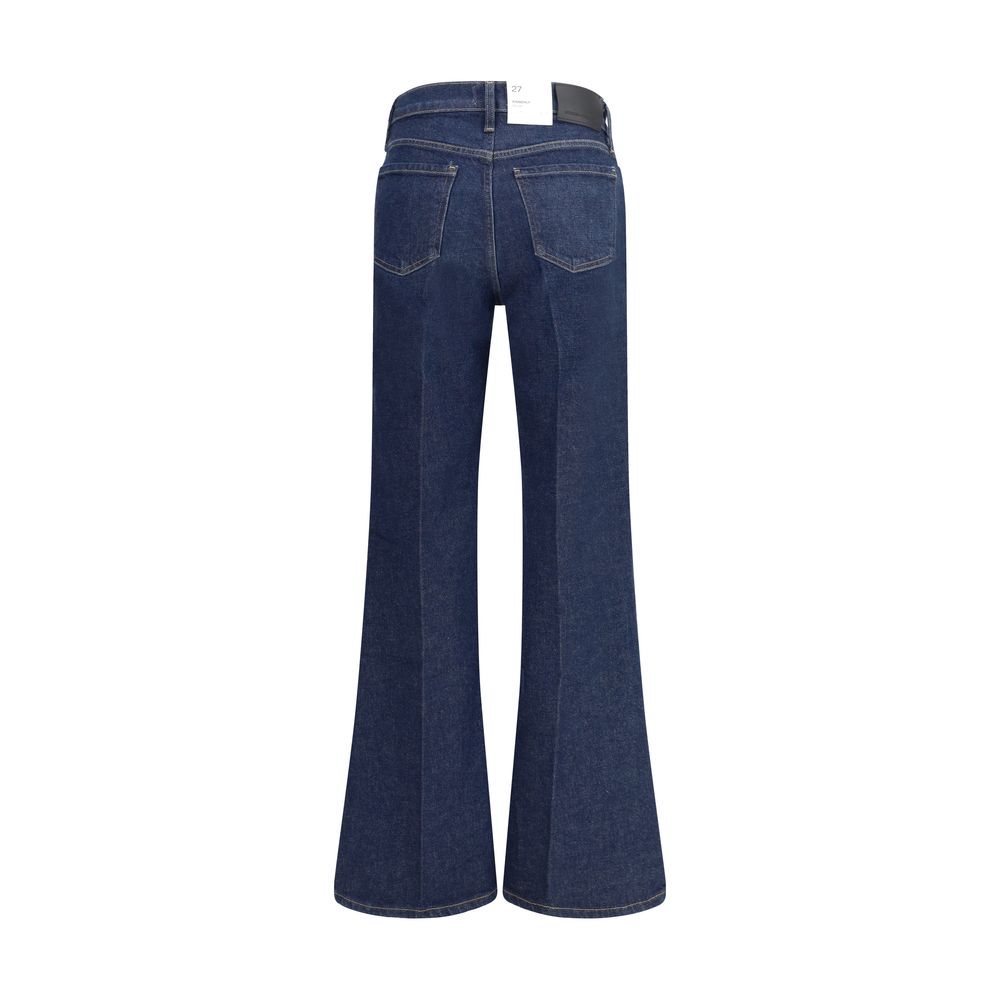 Jeans by Citizens of Humanity for women in stretch denim cotton blue features a refined silhouette with a refined flared & regular-fit, defined by a and a refined long for a refined finish.