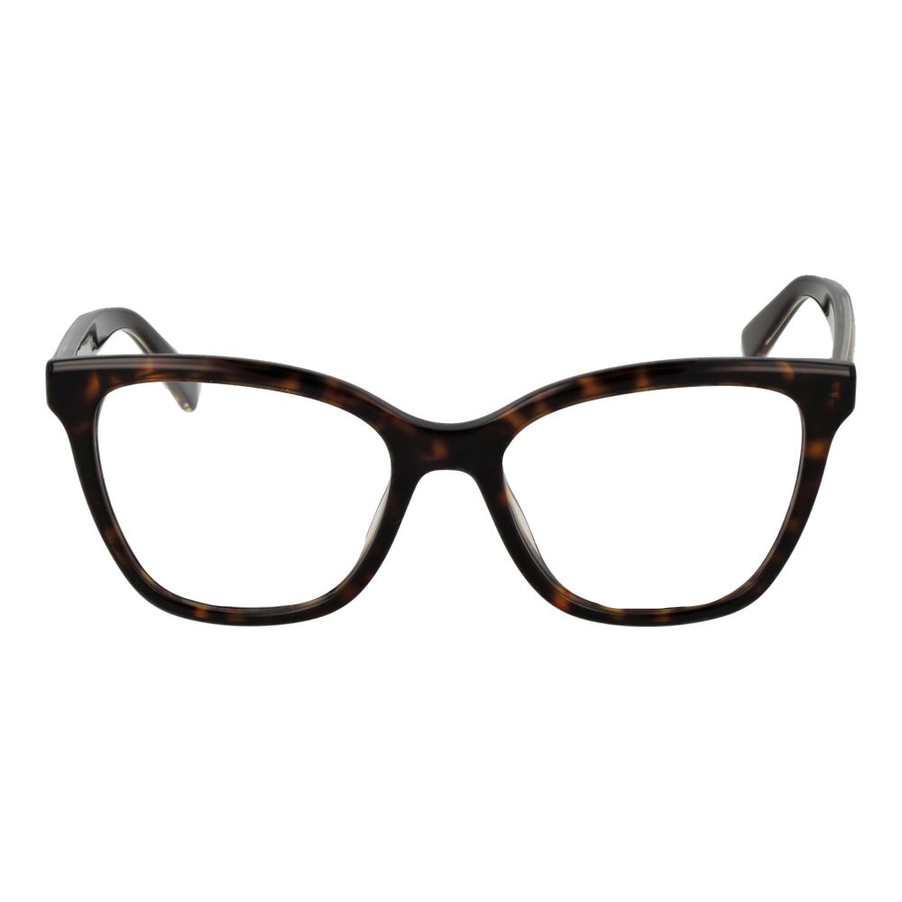 Eyeglasses Frames by Longchamp for women in acetate brown features a refined silhouette, showcasing a refined brown coloured frame and full-frame frame design for a sophisticated, premium look.