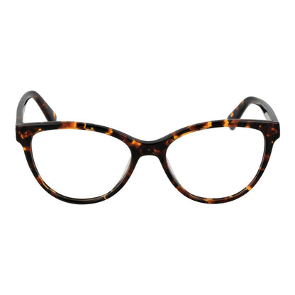 Eyeglasses Frames by Longchamp for women in acetate brown showcases a reflective silhouette, artfully incorporating a sophisticated brown coloured frame with a distinct full-frame frame design.