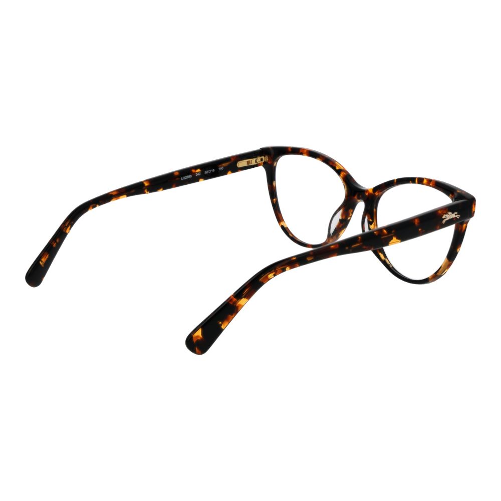 Eyeglasses Frames by Longchamp for women in acetate and brown showcases an refined full-frame frame design featuring a sophisticated brown coloured frame for an refined and refined aesthetic.