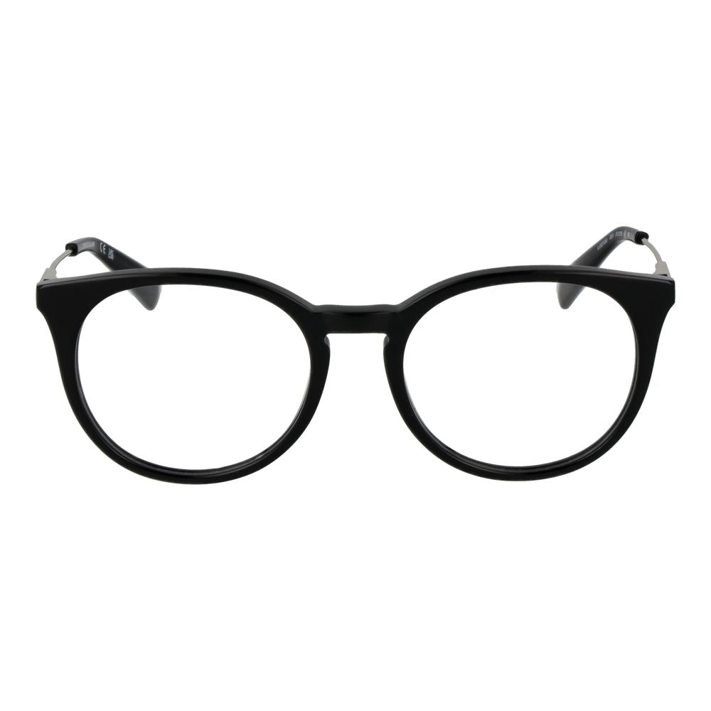 Eyeglasses Frames by Longchamp for women in metal black showcases a reflective silhouette, artfully incorporating a sophisticated black coloured frame with a distinct full-frame frame design.