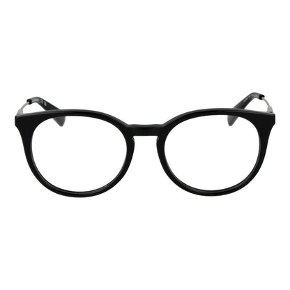 Eyeglasses Frames by Longchamp for women in metal black showcases a reflective silhouette, artfully incorporating a sophisticated black coloured frame with a distinct full-frame frame design.