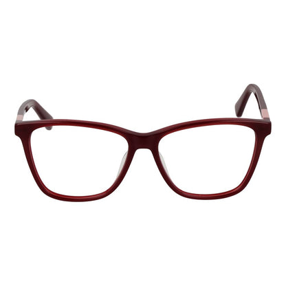 Eyeglasses Frames by Longchamp for women in acetate and red showcases an refined full-frame frame design featuring a sophisticated red coloured frame for an refined and refined aesthetic.