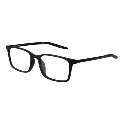 Eyeglasses Frames by Nike for unisex in plastic black features an refined silhouette, showcasing a sophisticated black coloured frame and refined full-frame frame design for a refined look.