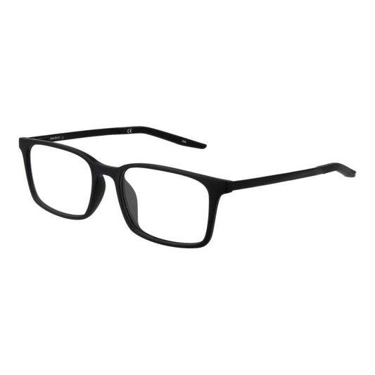Eyeglasses Frames by Nike for unisex in plastic black features an refined silhouette, showcasing a sophisticated black coloured frame and refined full-frame frame design for a refined look.