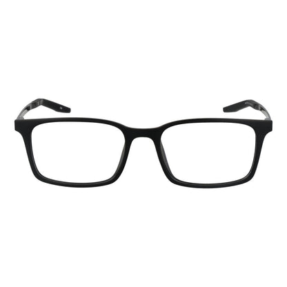 Eyeglasses Frames by Nike for unisex in plastic and black showcases a refined silhouette, detailed with a black coloured frame finish and a sophisticated full-frame frame design.