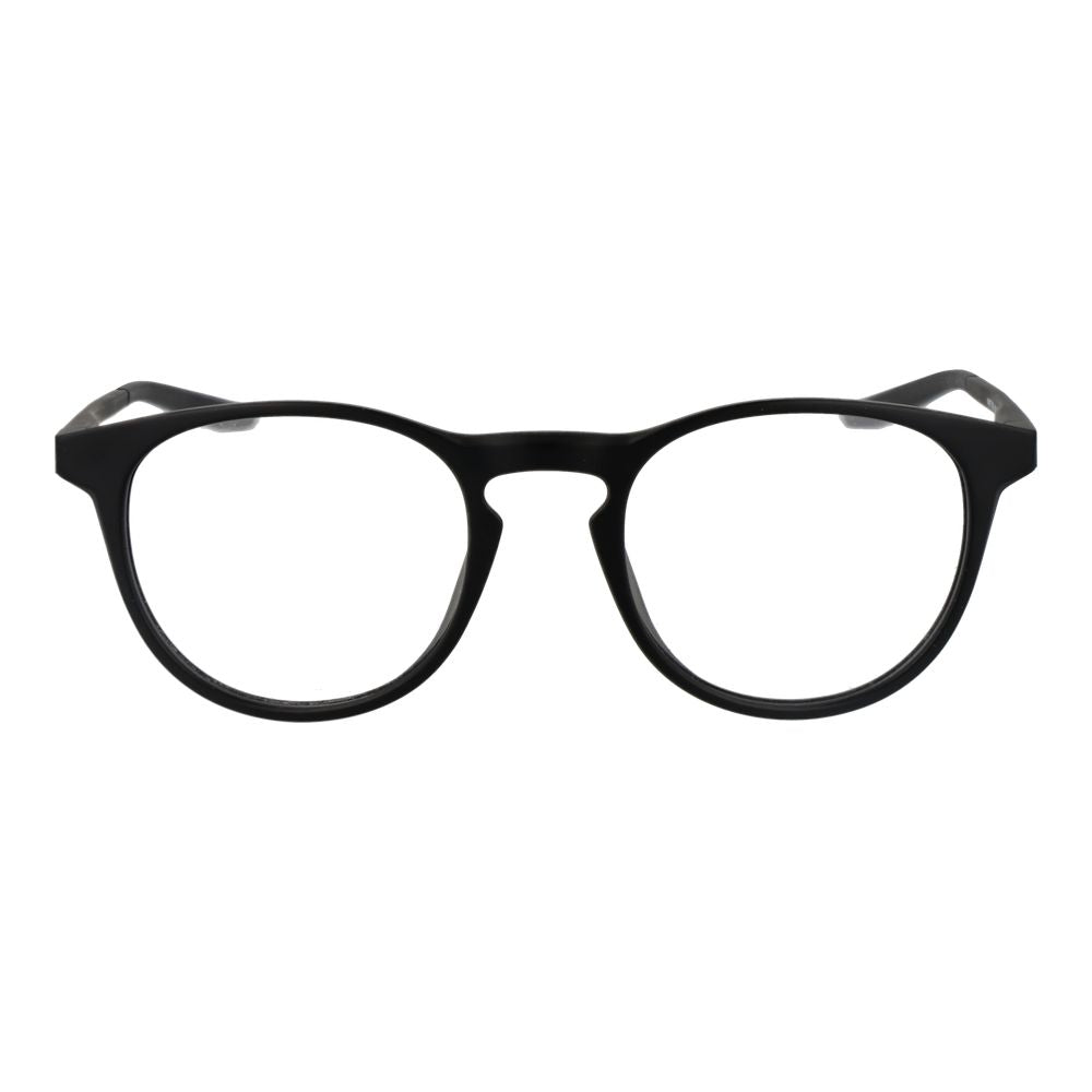 Eyeglasses Frames by Nike for unisex in metal black showcases a reflective silhouette, artfully incorporating a sophisticated black coloured frame with a distinct full-frame frame design.