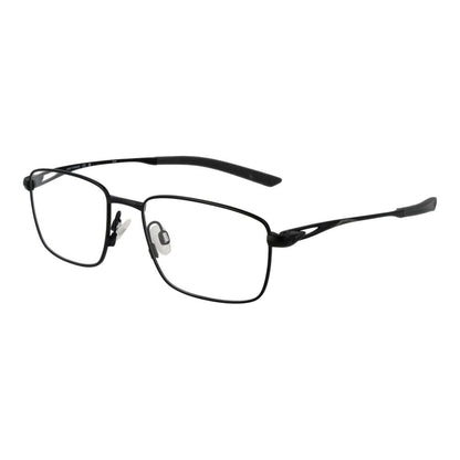 Eyeglasses Frames by Nike for men in titanium and black showcases an refined full-frame frame design featuring a sophisticated black coloured frame for an refined and refined aesthetic.
