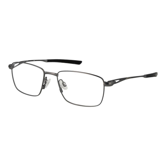 Nike Men's Rectangle Full-Rim Titanium Eyeglasses Frames - Black