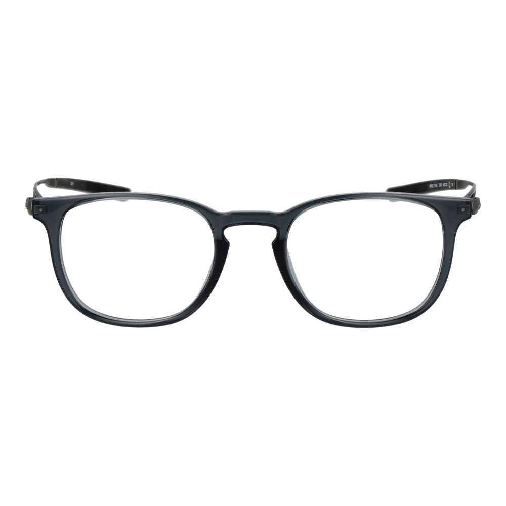 Eyeglasses Frames by Nike for unisex in titanium and gray showcases a refined silhouette, detailed with a gray coloured frame finish and a sophisticated full-frame frame design.