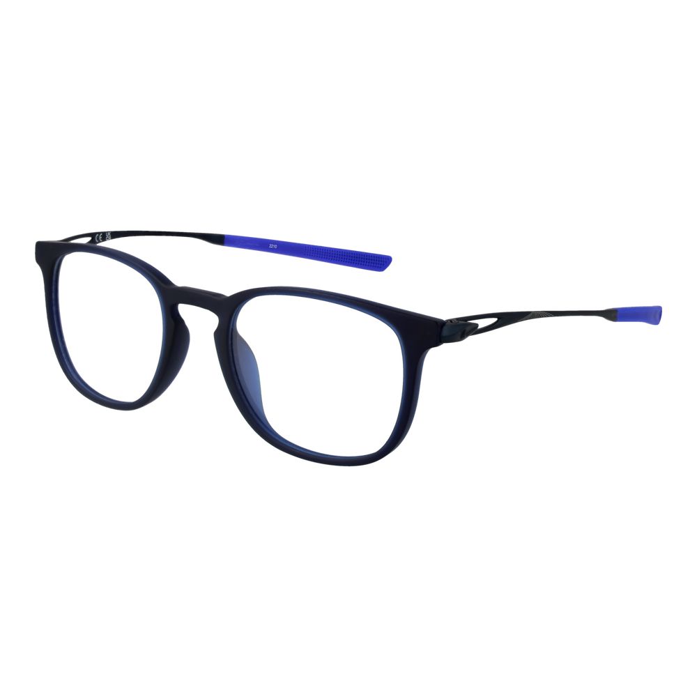 Eyeglasses Frames by Nike for unisex in titanium blue features a refined silhouette, showcasing a refined blue coloured frame and full-frame frame design for a sophisticated, premium look.