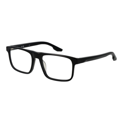 Eyeglasses Frames by Nike for men in acetate black features an refined silhouette, showcasing a sophisticated black coloured frame and refined full-frame frame design for a refined look.