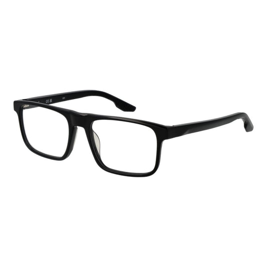 Eyeglasses Frames by Nike for men in acetate black features an refined silhouette, showcasing a sophisticated black coloured frame and refined full-frame frame design for a refined look.
